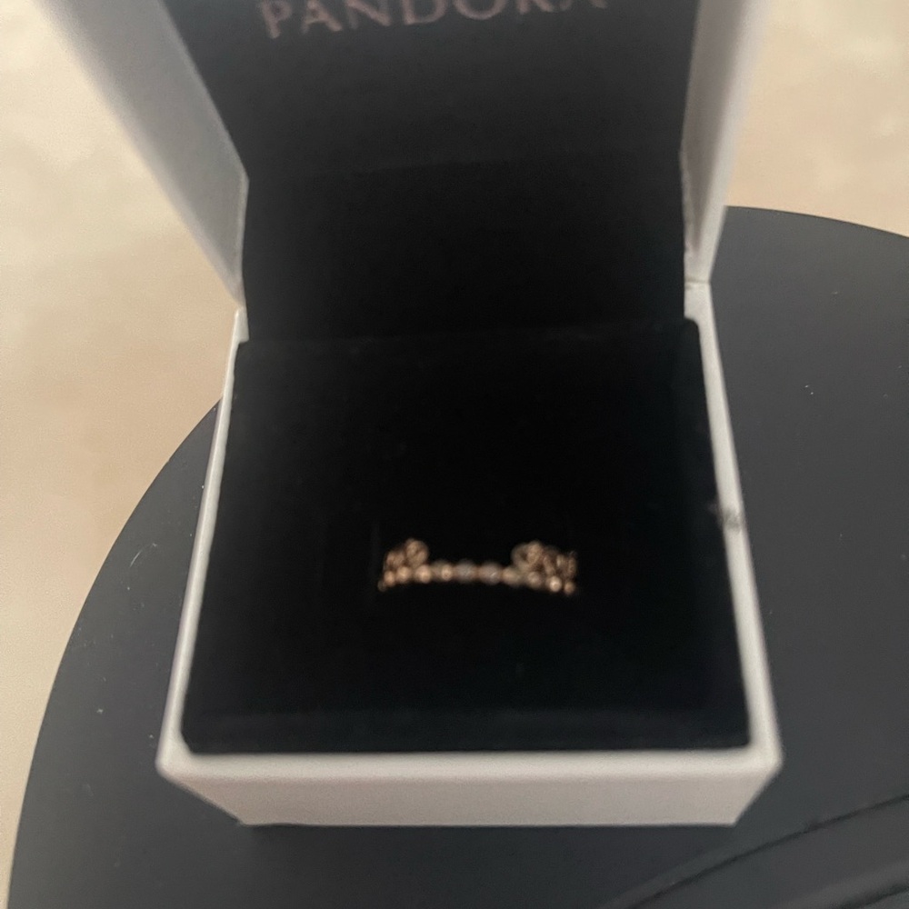 Gold plated ring.